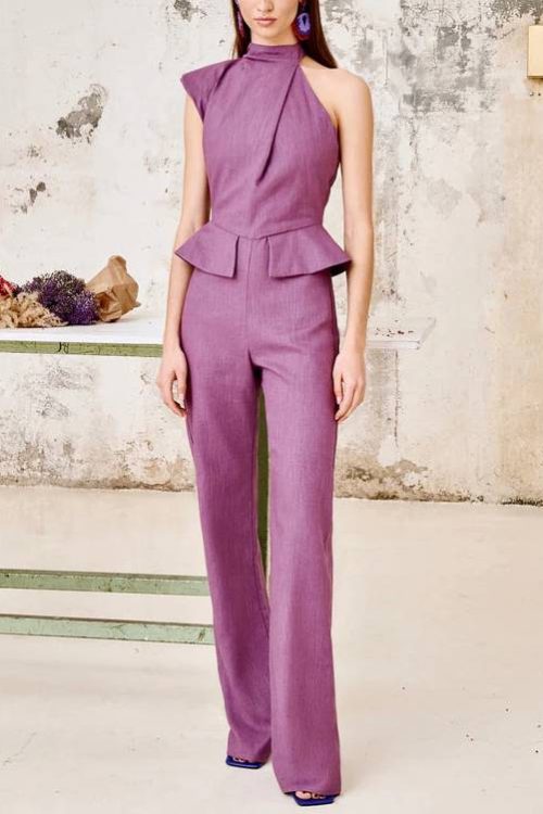 Asymmetric Design Jumpsuit