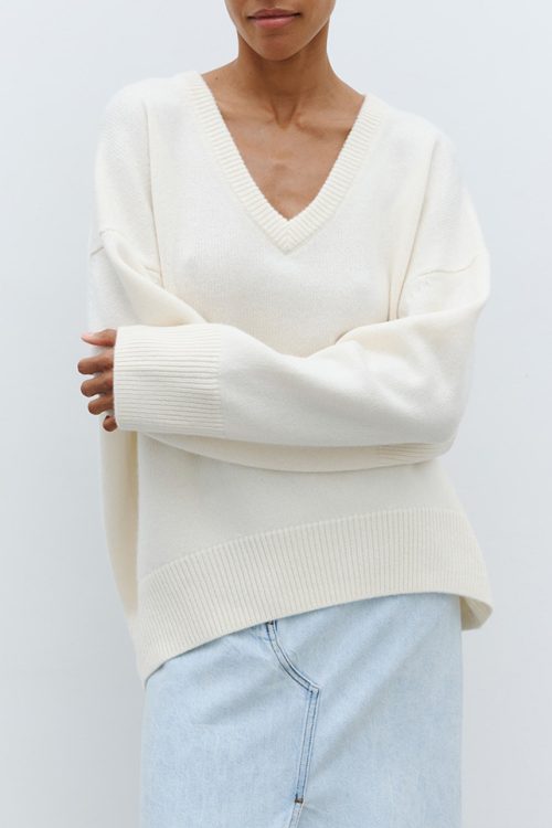 V-Neck Pullover Sweater